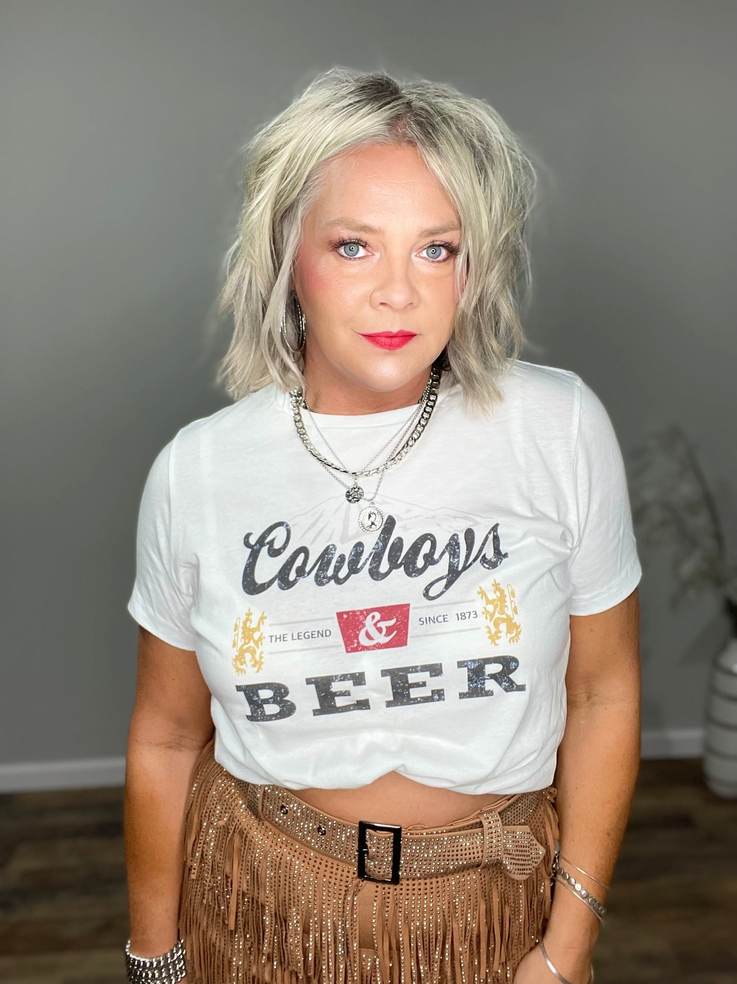 Cowboys & Beer Graphic Tee