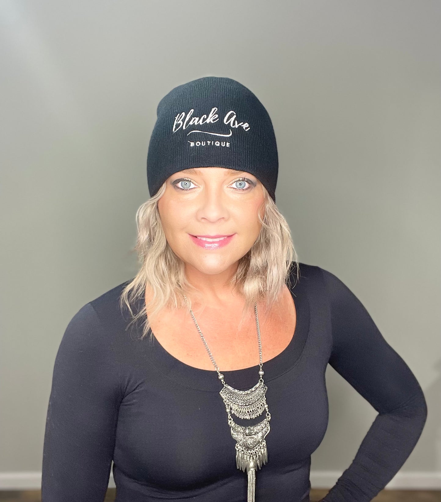 Black Ave Boutique Beanie