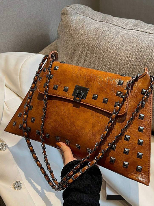 Studded Shoulder Bag