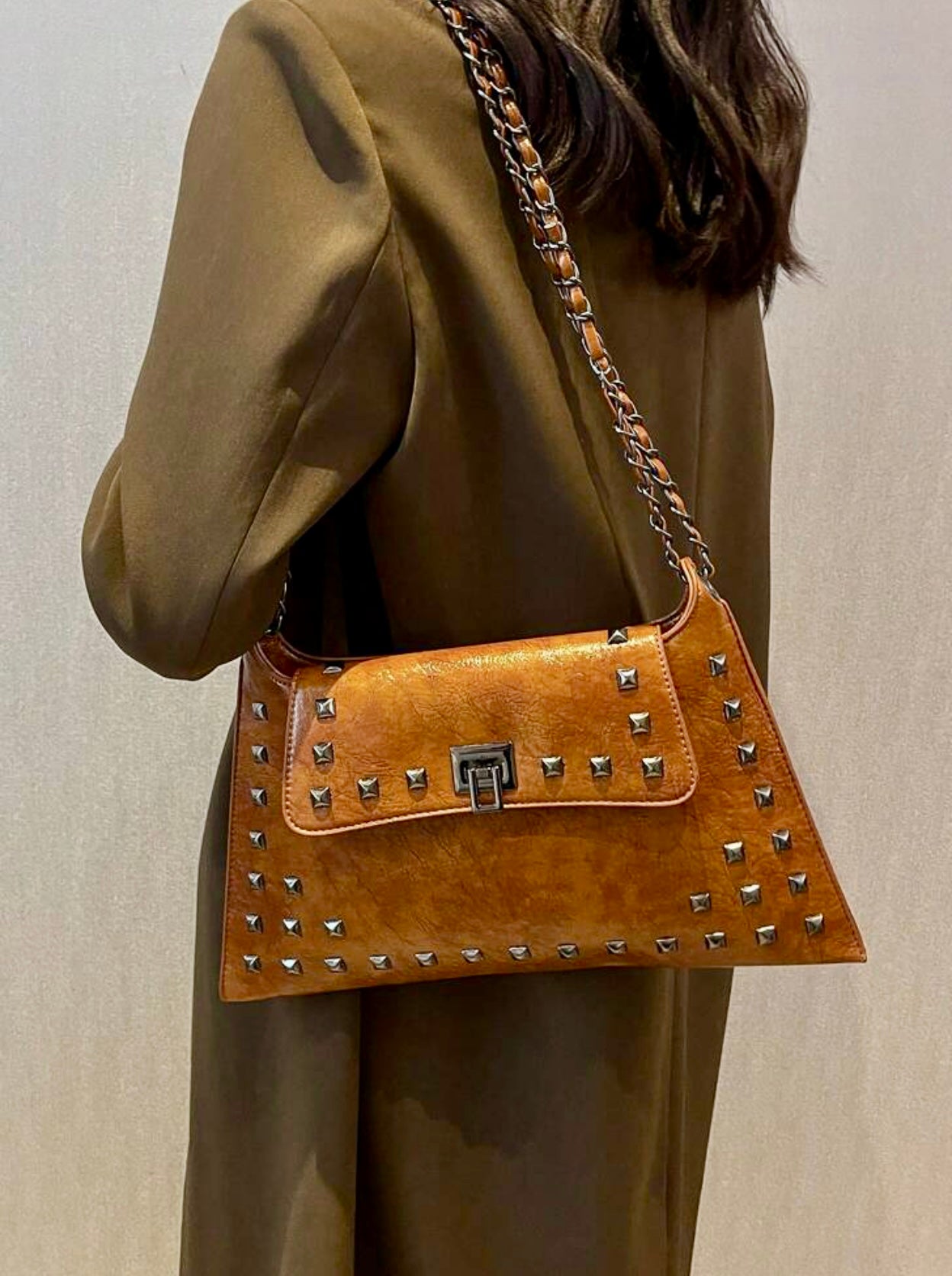 Studded Shoulder Bag