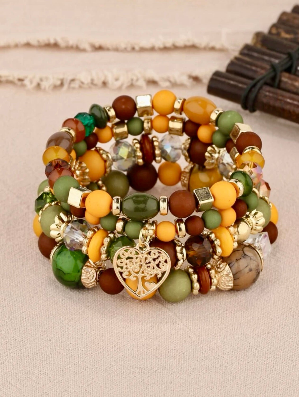 4 Pc Beaded Bracelet