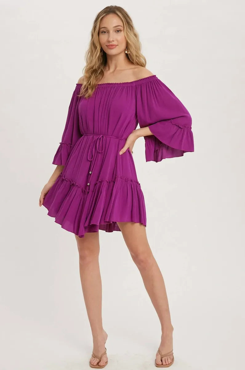 Ruffled Boho Dress