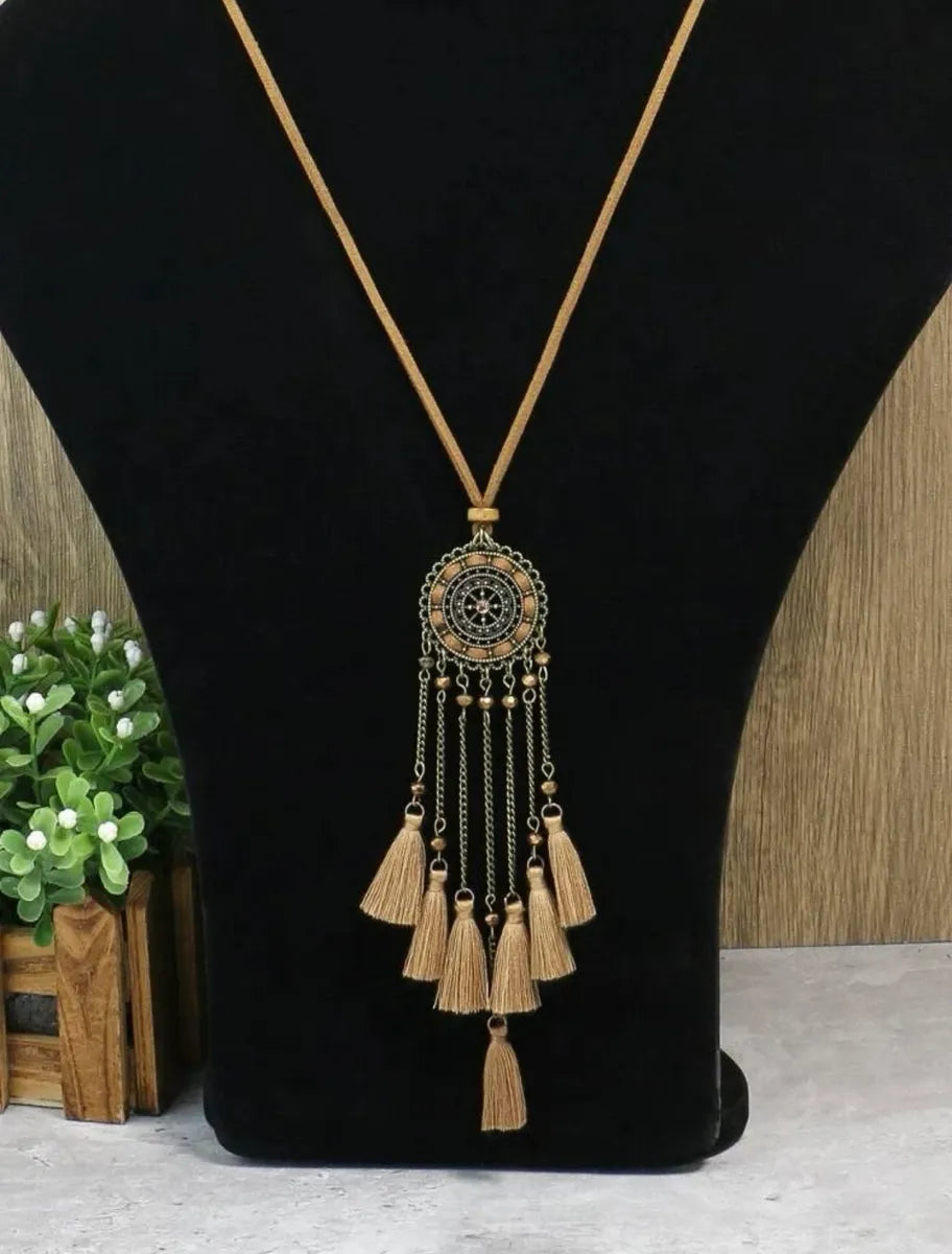 Dream Catcher Tassel Necklace