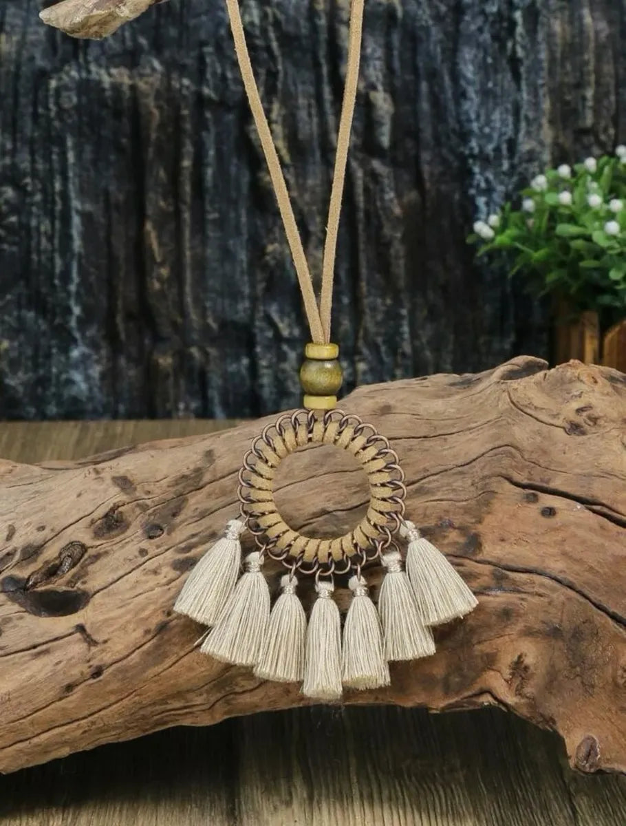 Round Tassel Necklace