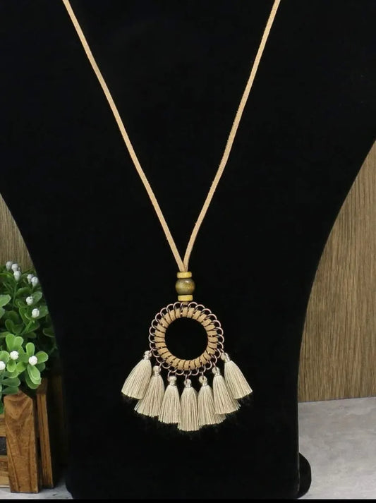 Round Tassel Necklace