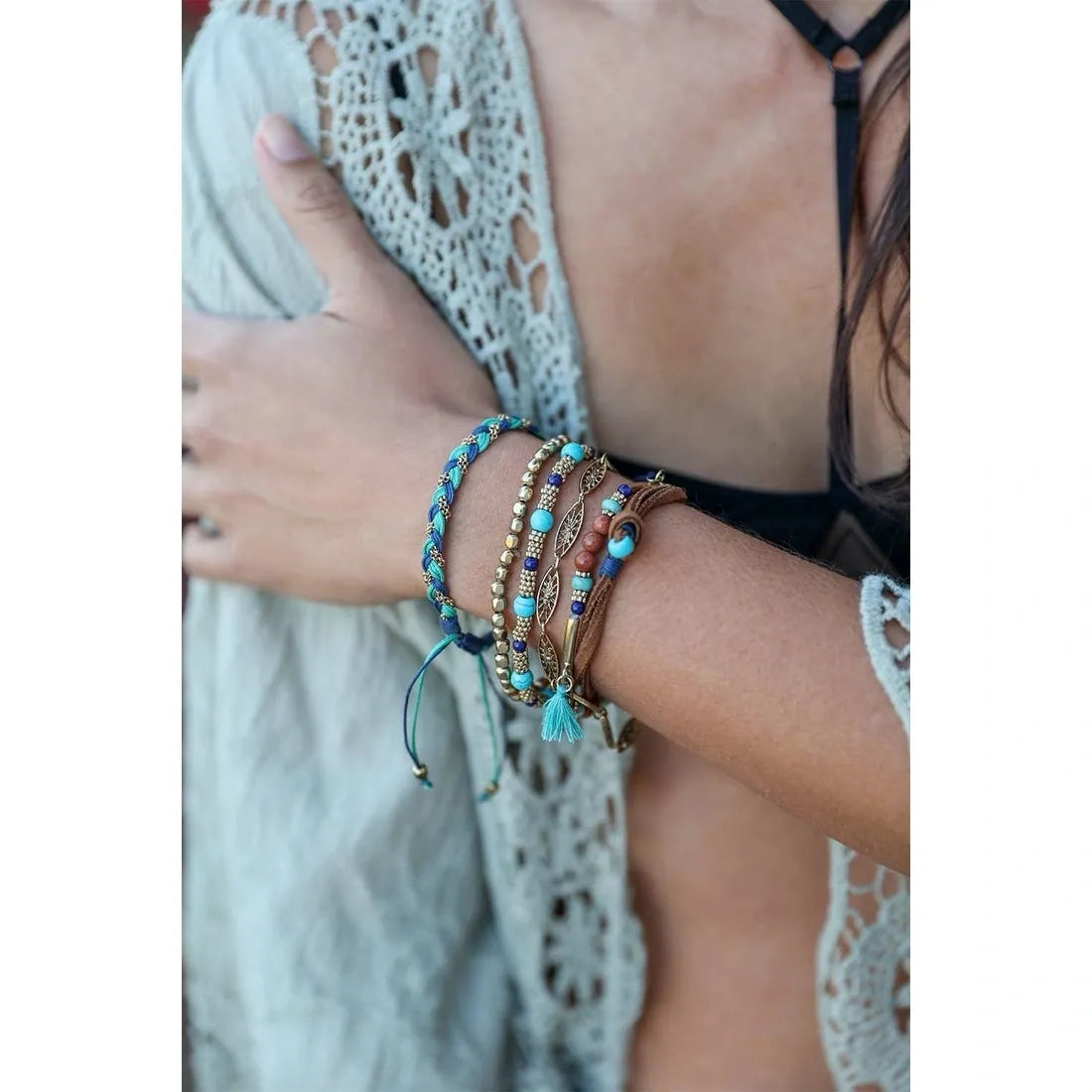 Boho Chic Stacked Bracelet