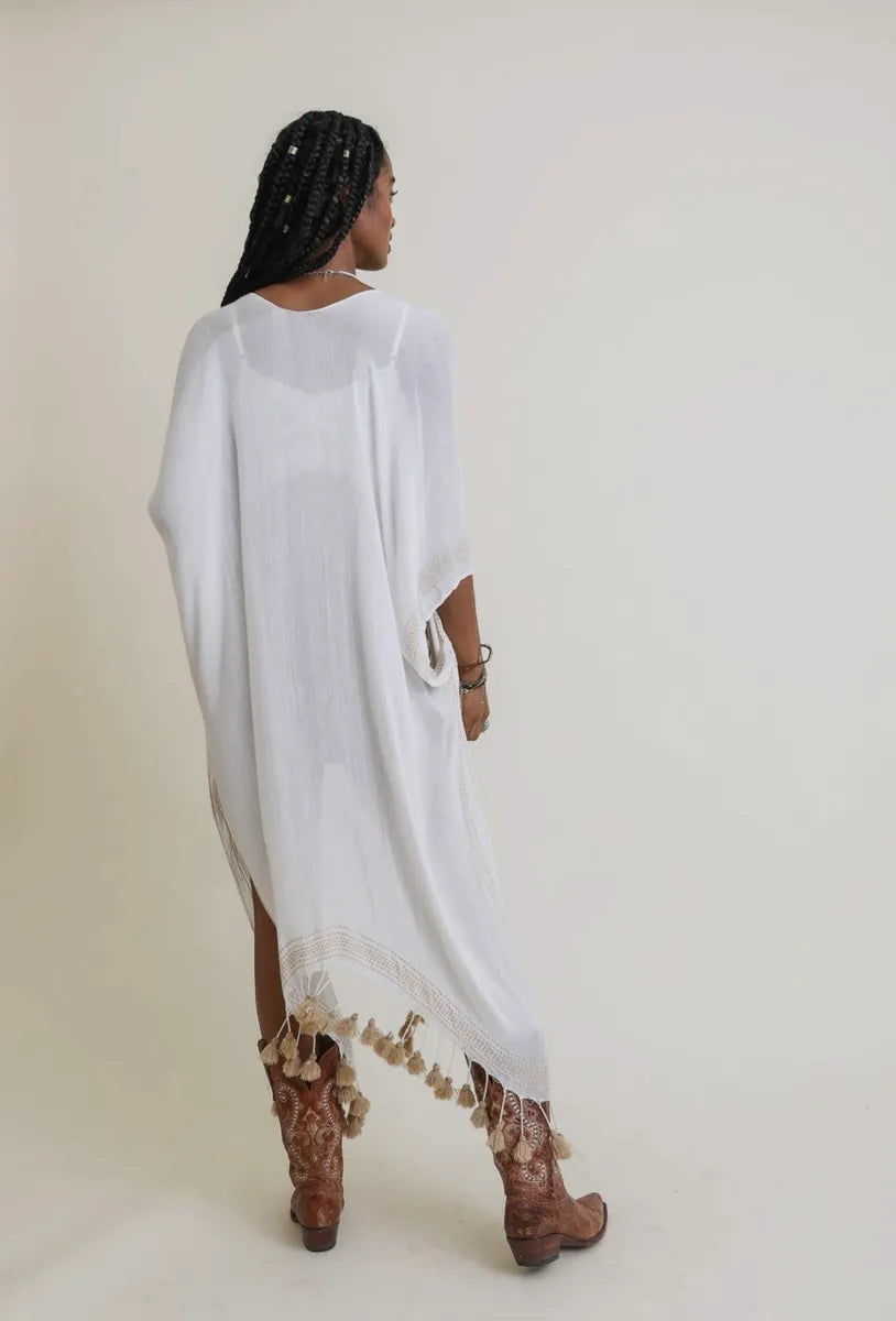 Longline Tassel Kimono- 2 Colors Available