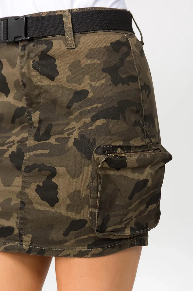 Camo Mini Skirt