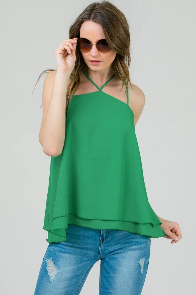 Green Woven Top