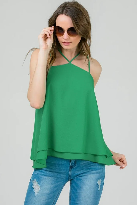 Green Woven Top