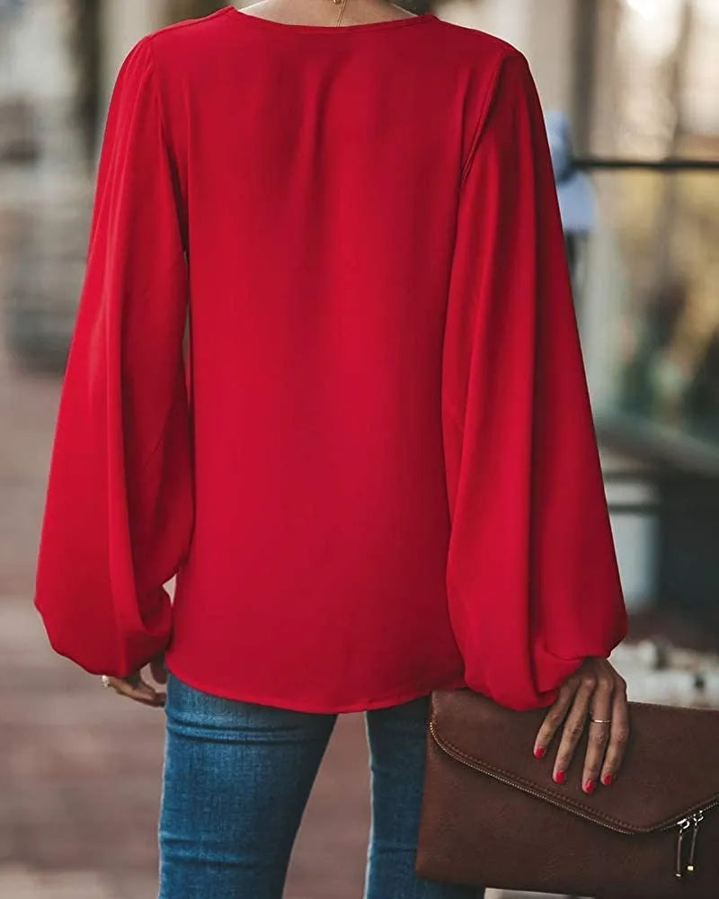 Lantern Sleeve Top