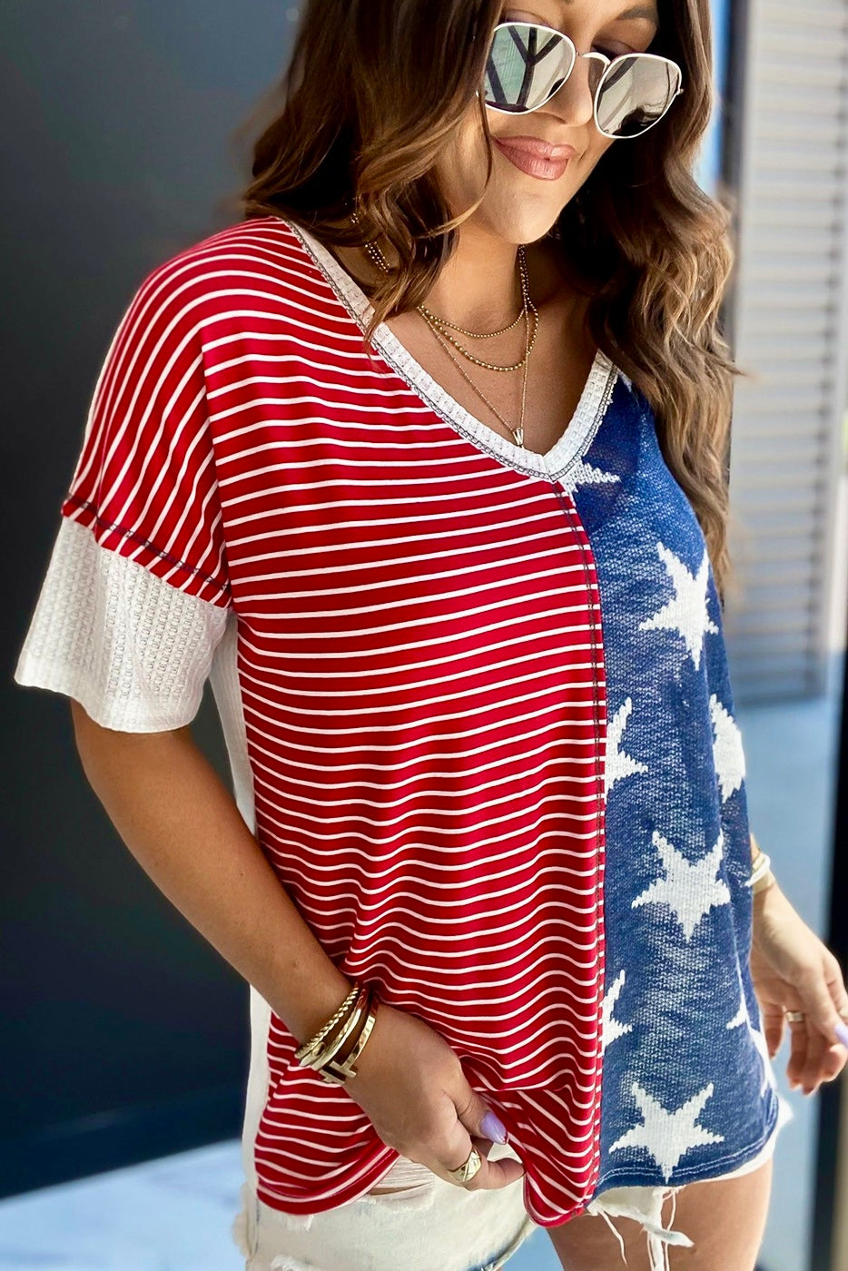 Stars & Stripes Knit Top