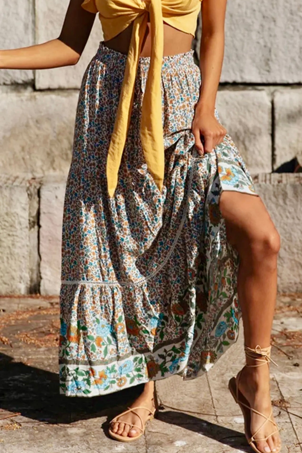 Bohemian Maxi Skirt